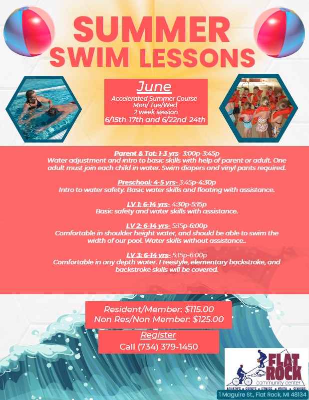 Swim Lessons Summer June 2026